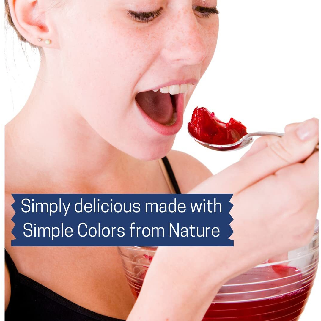 Simple Mixes Natural Gelatin Dessert, Cherry, Healthy Snacks, Lactose, Fat & Gluten Free, Kosher, 3.1 Oz Per Package, 3 Count
