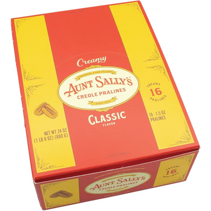 Creamy Classic Pralines - Aunt Sally's Pralines - 16 Count Box