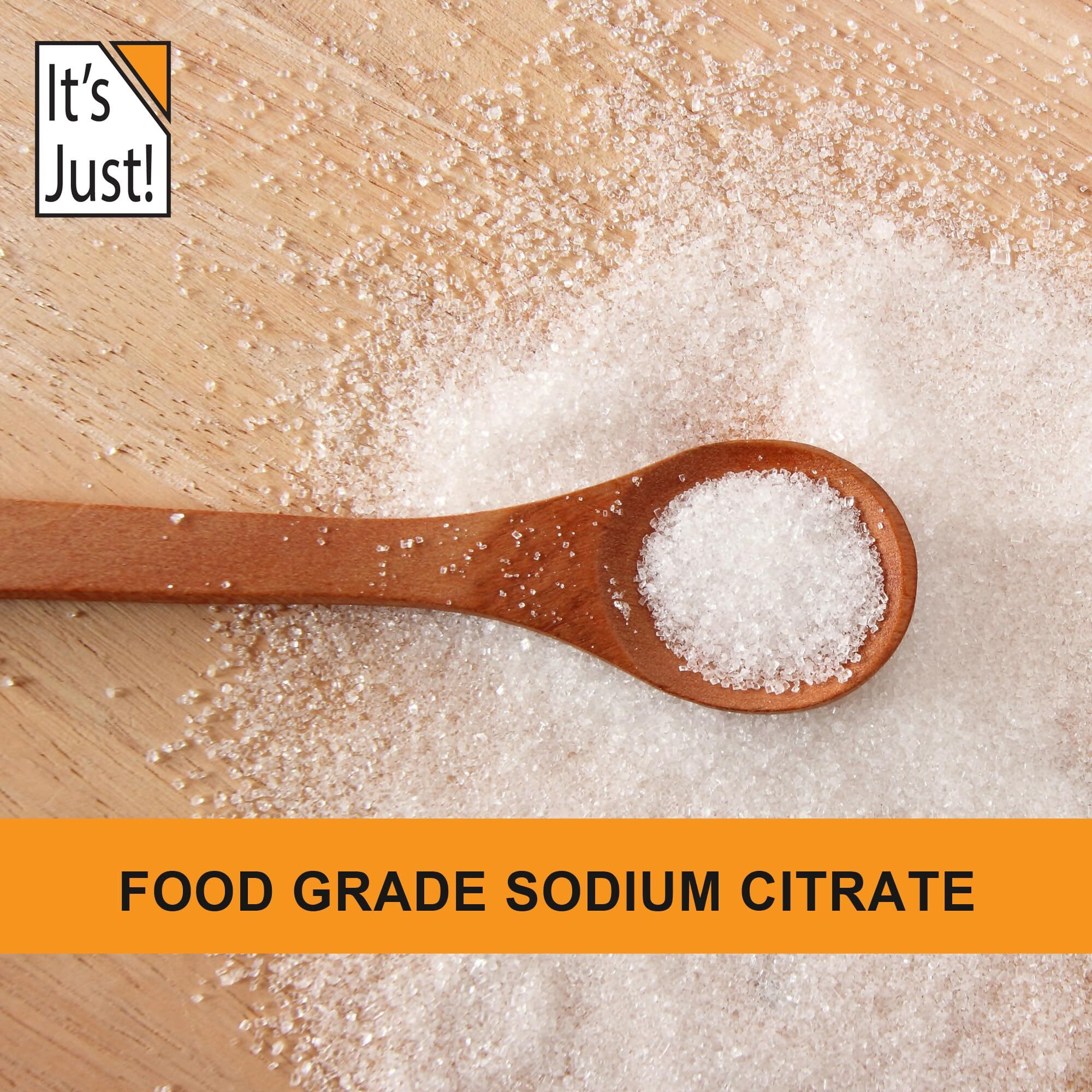 It's Just - Sodium Citrate, Food Grade Thickener, Non-Gmo, Cheese Sauce Emulsifier, Spherification, Preserve Foods, 11Oz