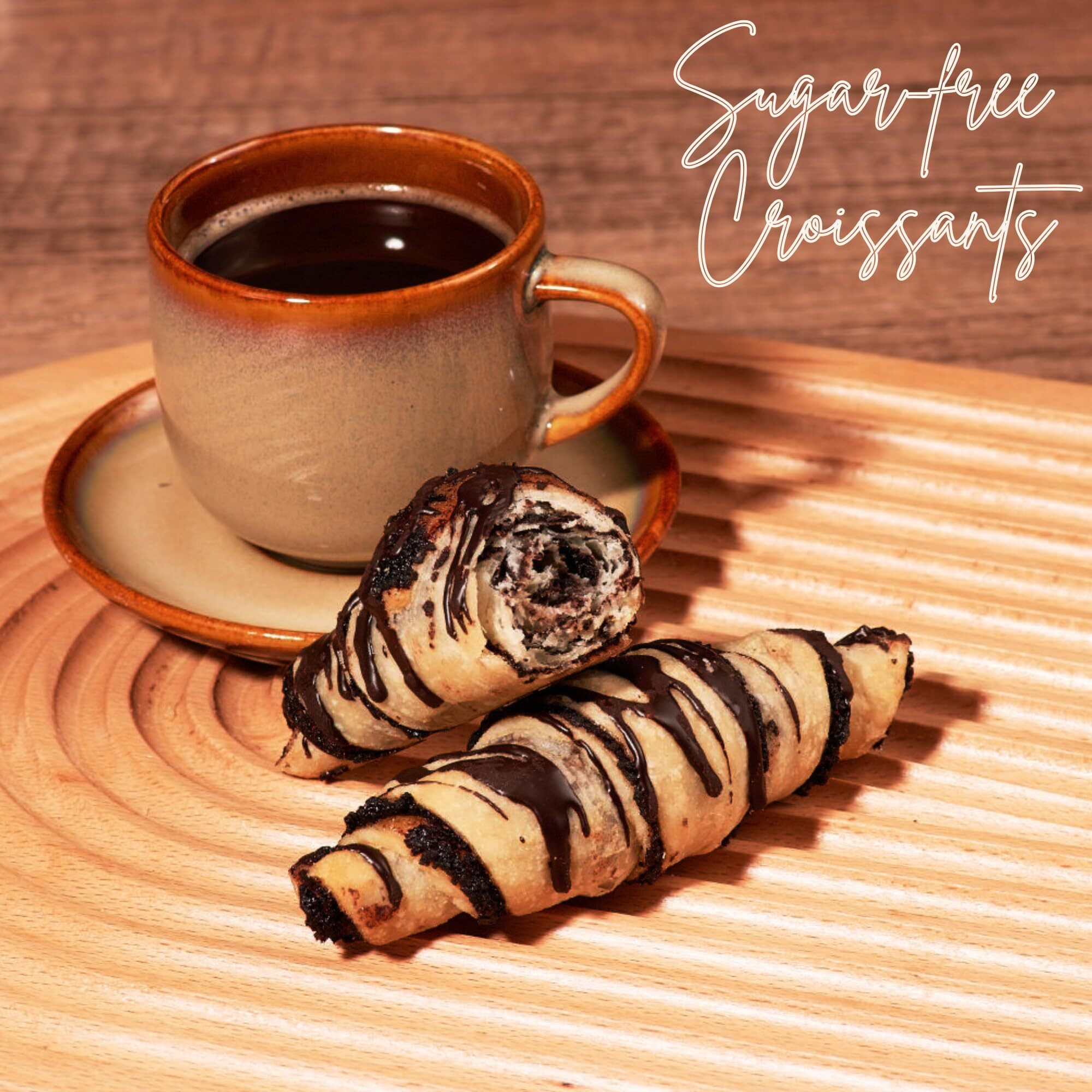 Sugar Free Pastries | Chocolate Croissant Chocolate Babka Bread | Breakfast Pastry | Dairy & Nut Free | Preservative Free | Unique For Holidays & Birthdays | 10 Oz Sterns Bakery