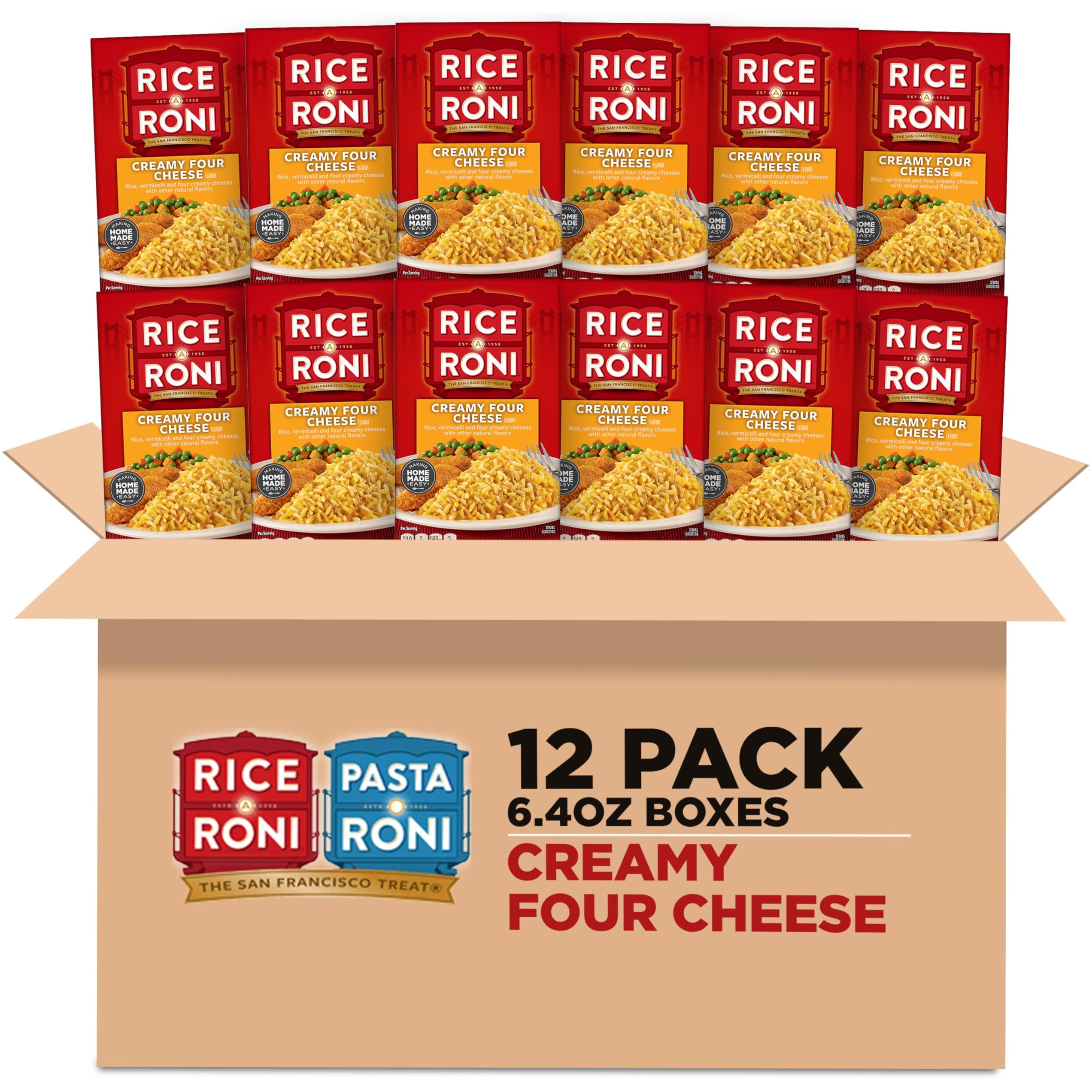 Quaker Rice-A-Roni Creamy Four Cheese-12 Pack, 6.4 Ounce (Pack Of 12)