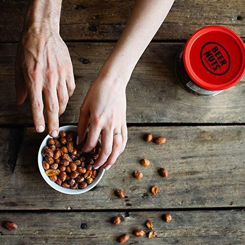 Beer Nuts Original Peanuts - Travel Size Sweet & Salty Bar Nuts - Gluten Free, Kosher, Low Sodium Peanut Snacks Made In The Usa - 12Oz Resealable Can (Pack Of 3)