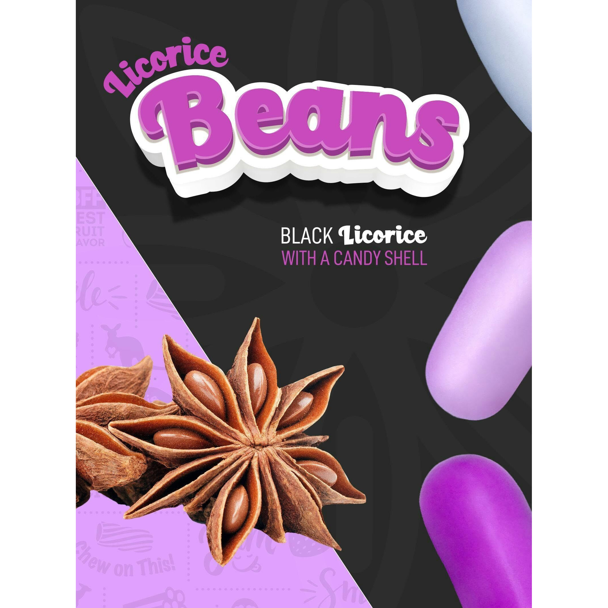 Wiley Wallaby 7.05 Ounce Classic Black Gourmet Australian Style Soft & Chewy Licorice Candy Bean, 1 Pack