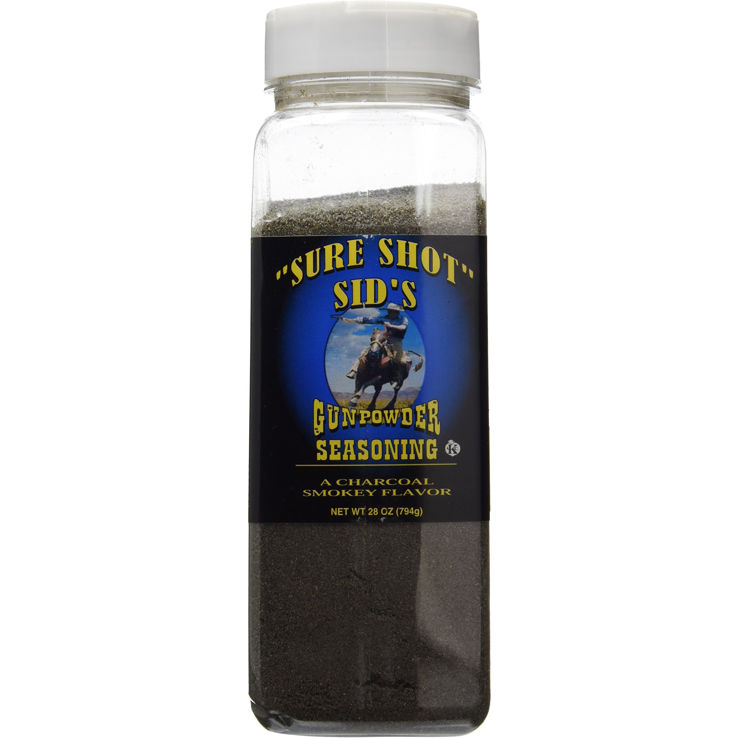 Sure Shot Sids Gunpowder Original Seasoning - Famous Bbq Rub Powder Grill Seasoning For Beef, Steak Meat, All-Purpose Seasoning Blend Dry Rub For Grilling. 28Oz
