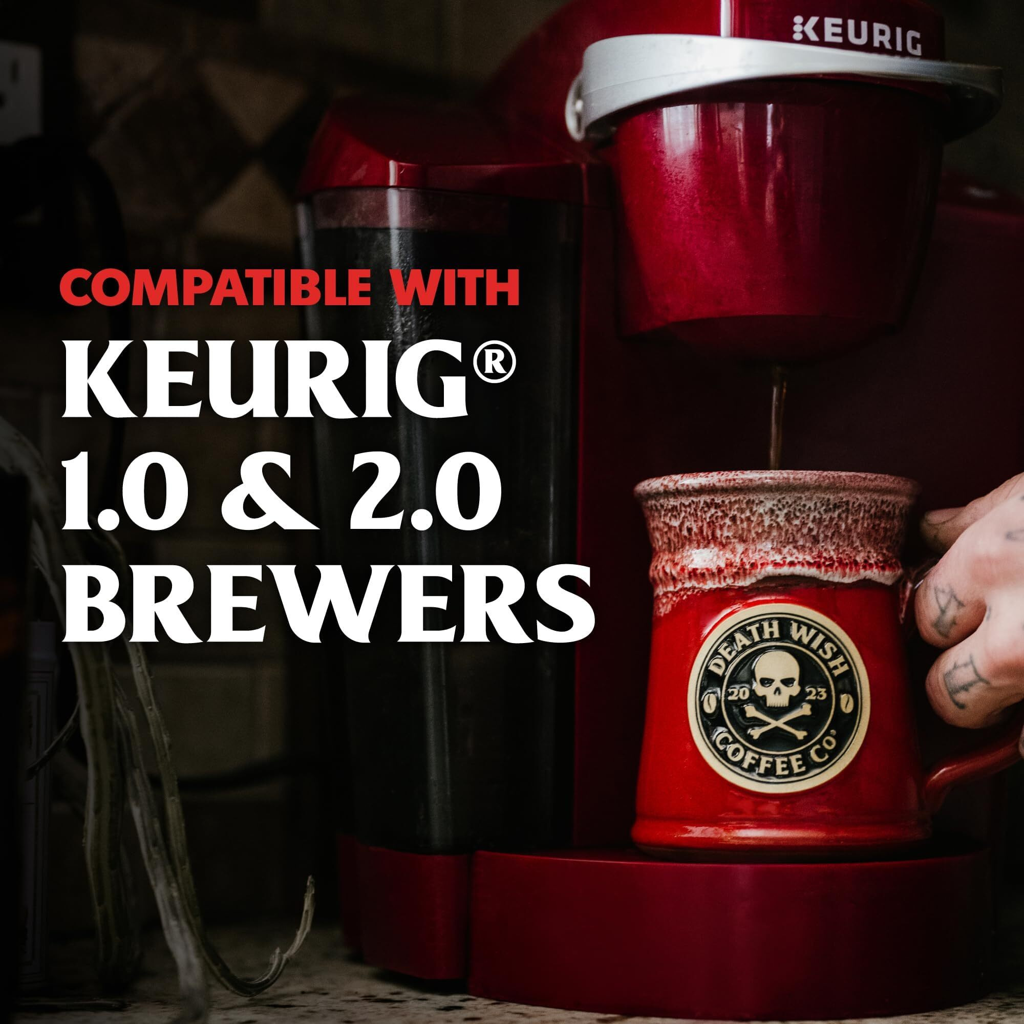 Death Wish Coffee, Medium Roast Pods (30 Count)