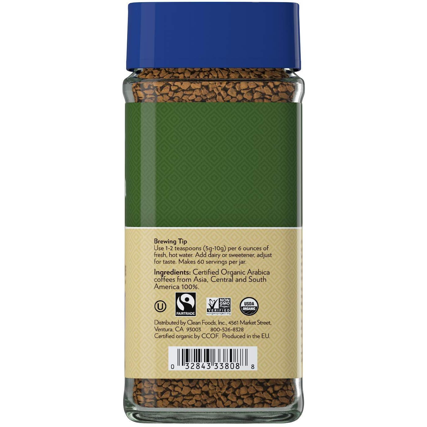 Cafe Altura Organic Fair Trade Decaf Instant Coffee, 3.53 Oz (Pack Of 2)