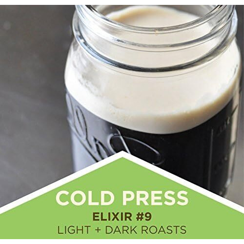 Tiny Footprint Coffee - Organic Cold Brew & Press Elixir | Blend Of Light & Dark Roasts | Shade-Gown Ground Coffee, Carbon Negative, 16 Ounce