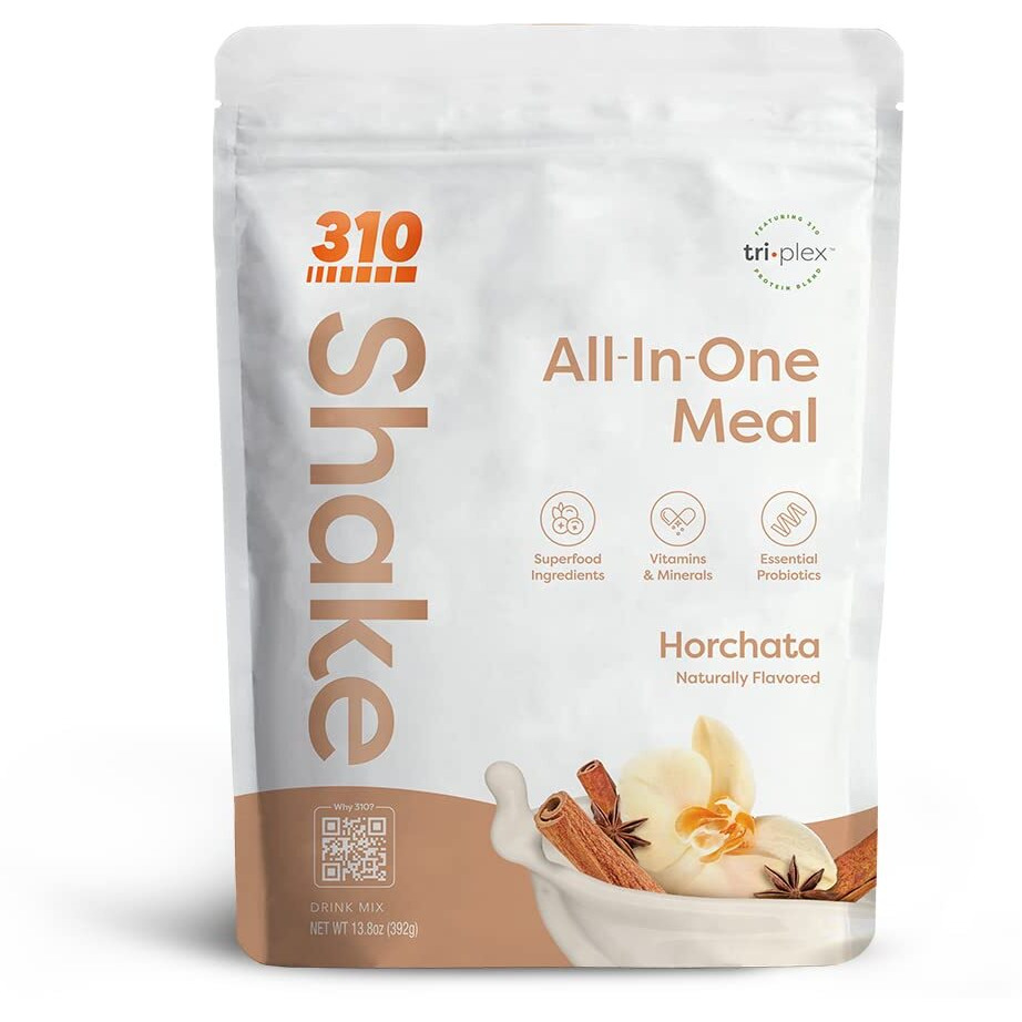 310 Nutrition - All In One Meal Replacement Shake - Fiber Rich Vegan Superfood Blend - Natural Sweeteners - Low Carb Shake, Keto & Paleo Friendly - Gluten Free - 26 Essential Vitamins & Minerals (Horchata, 14 Servings)