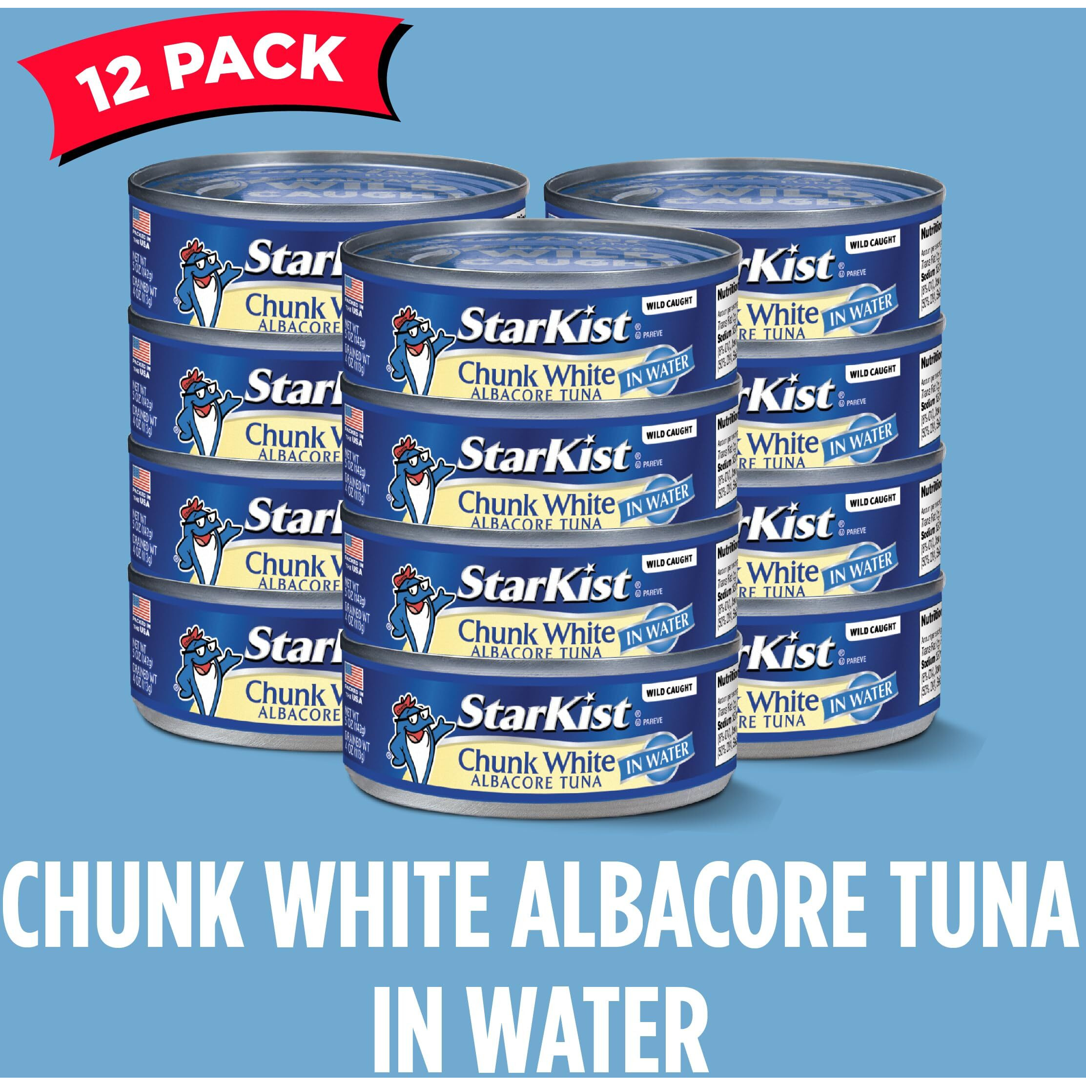Starkist Chunk White Albacore Tuna In Water - 5 Oz Can (Pack Of 12)