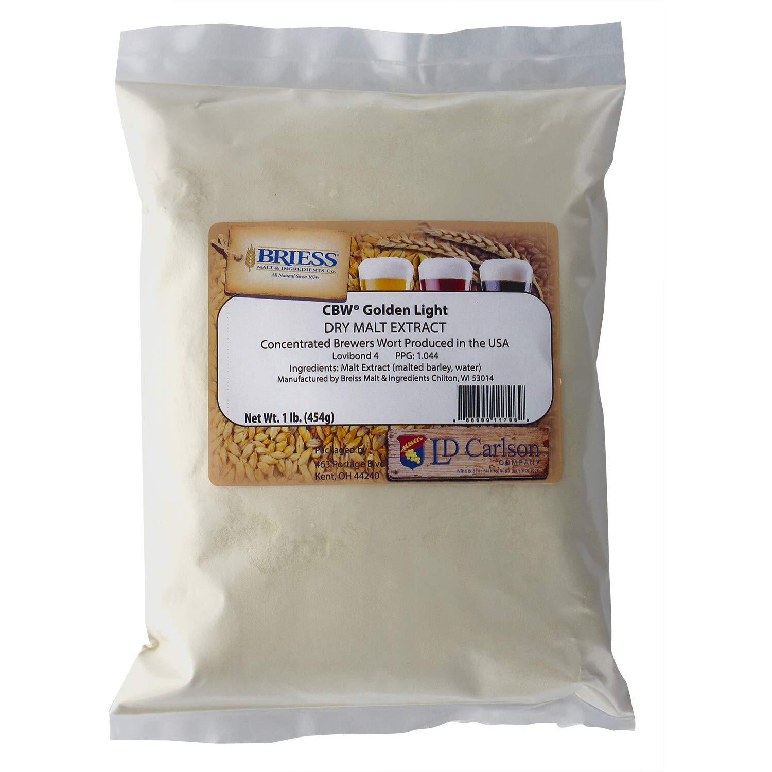 Briess - 812322 - Dry Malt Extract - Golden Light - 1 Lb.