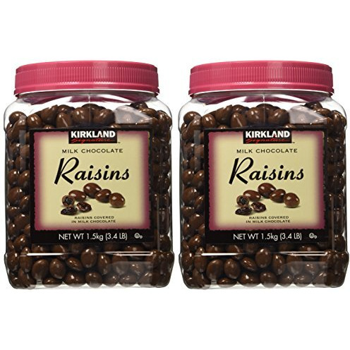 Kirkland Signature Milk Chocolate, Raisins, 54 Ounce X 2 (Pack Of 2)