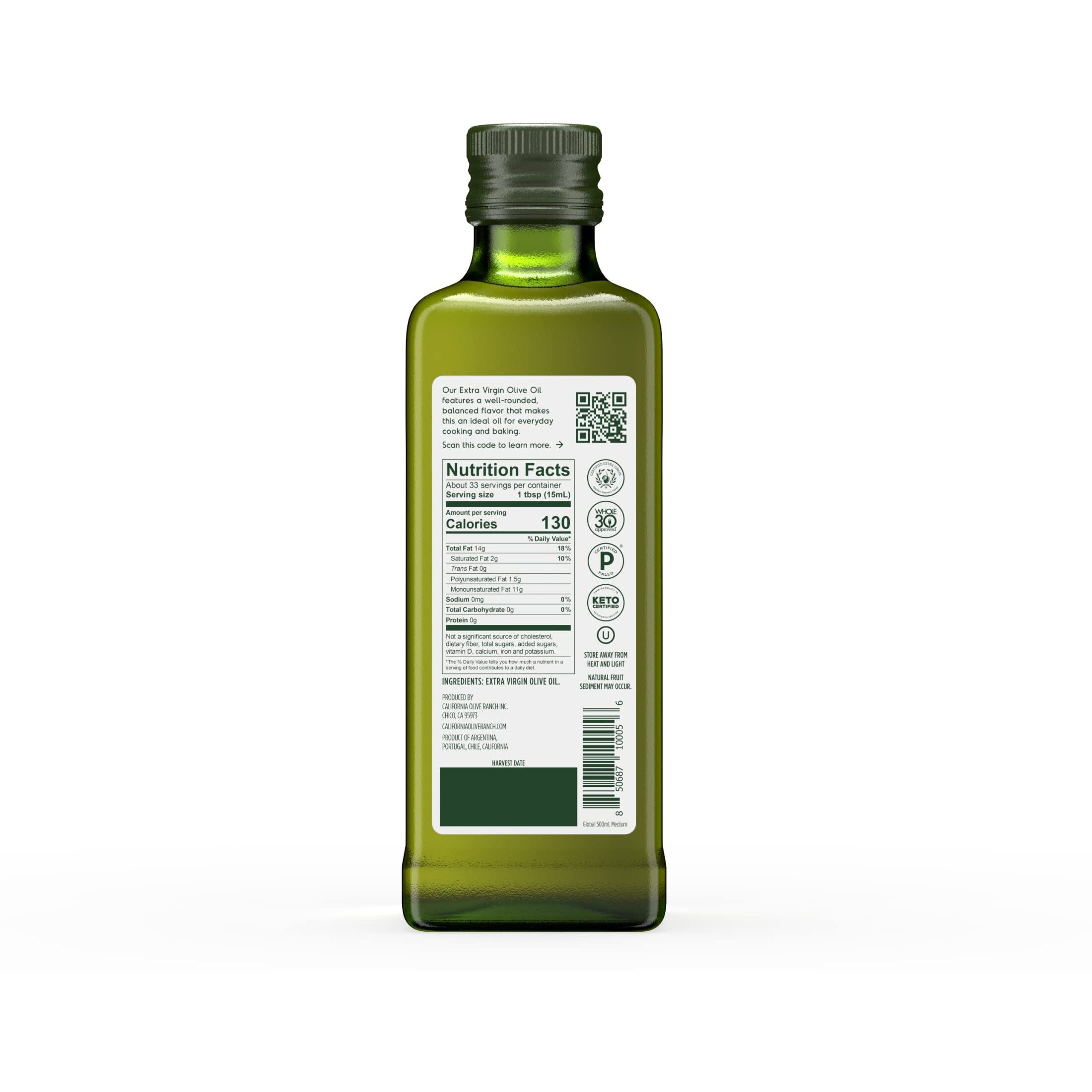 California Olive Ranch Everyday Extra Virgin Olive Oil - 16.9 Oz Each (Pack Of 2)