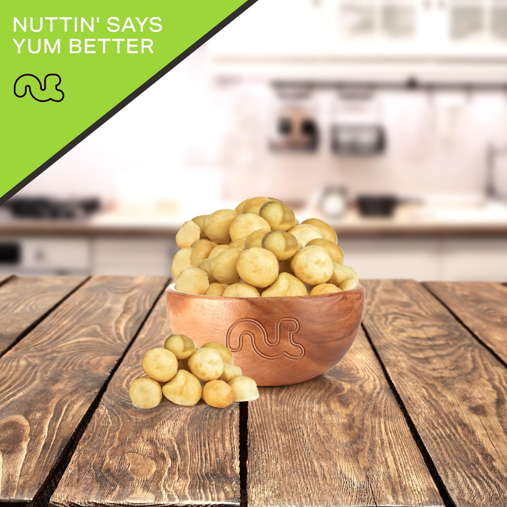 Nut Cravings - Raw Macadamia Nuts, Unsalted, Shelled, Whole, (80Oz - 5 Lb) Bulk Nuts Packed Fresh In Resealable Bag - Kosher Healthy Snack, Natural Keto Vegan -
