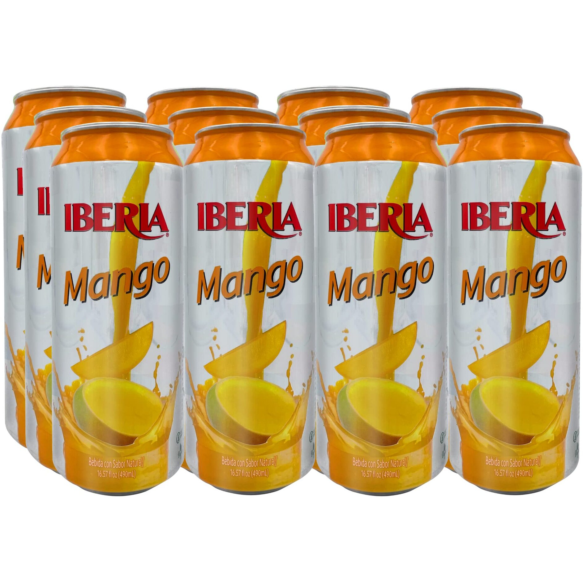 Iberia Mango Juice Drink, 16.57 Fl Oz(Pack Of 12)