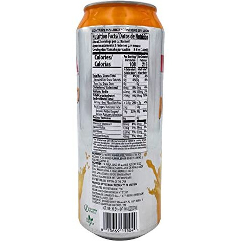 Iberia Mango Juice Drink, 16.57 Fl Oz(Pack Of 12)