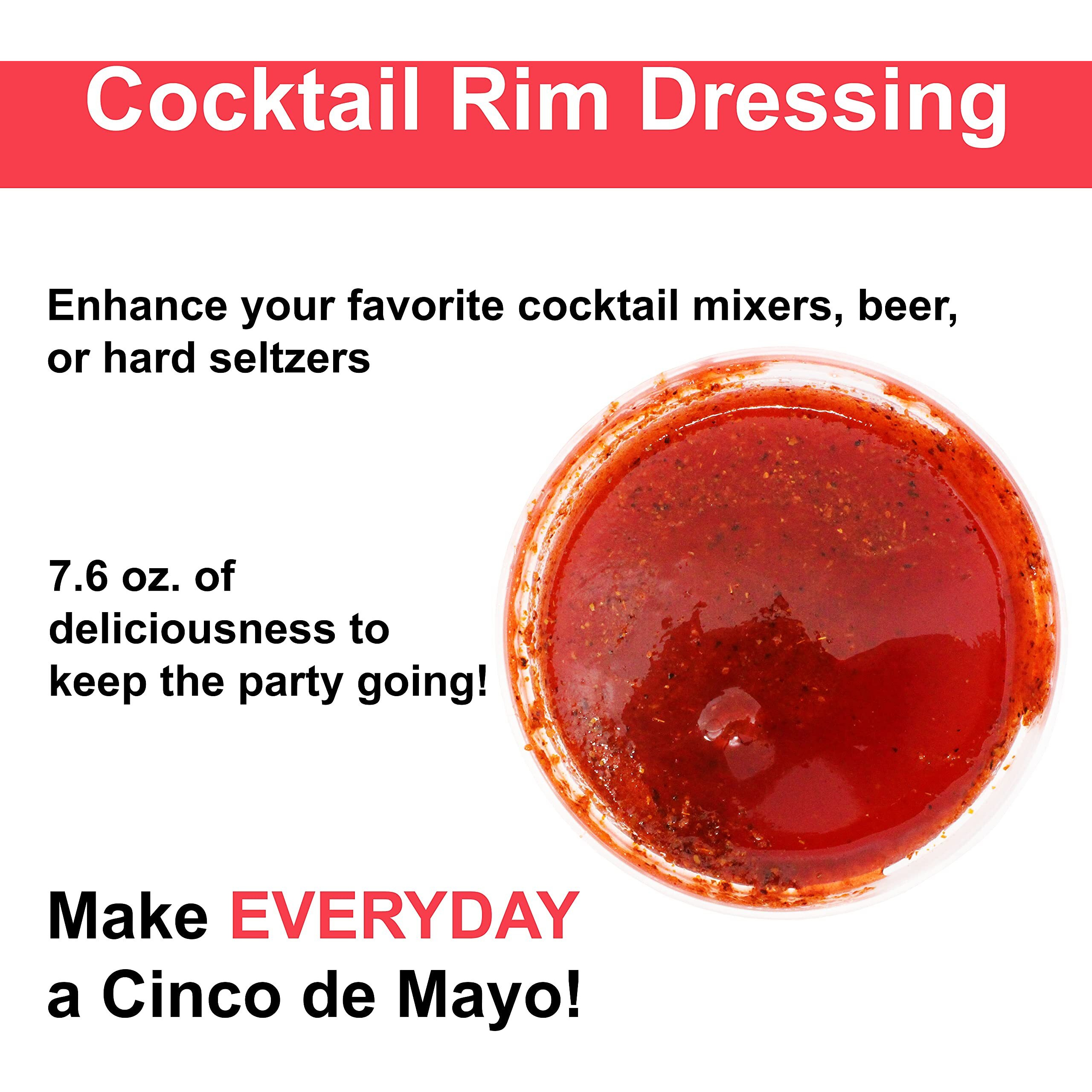 Cinco De Mayo Watermelon Rim Dip Cocktail Rim Dressing (1 X 7.6 Oz. Container)