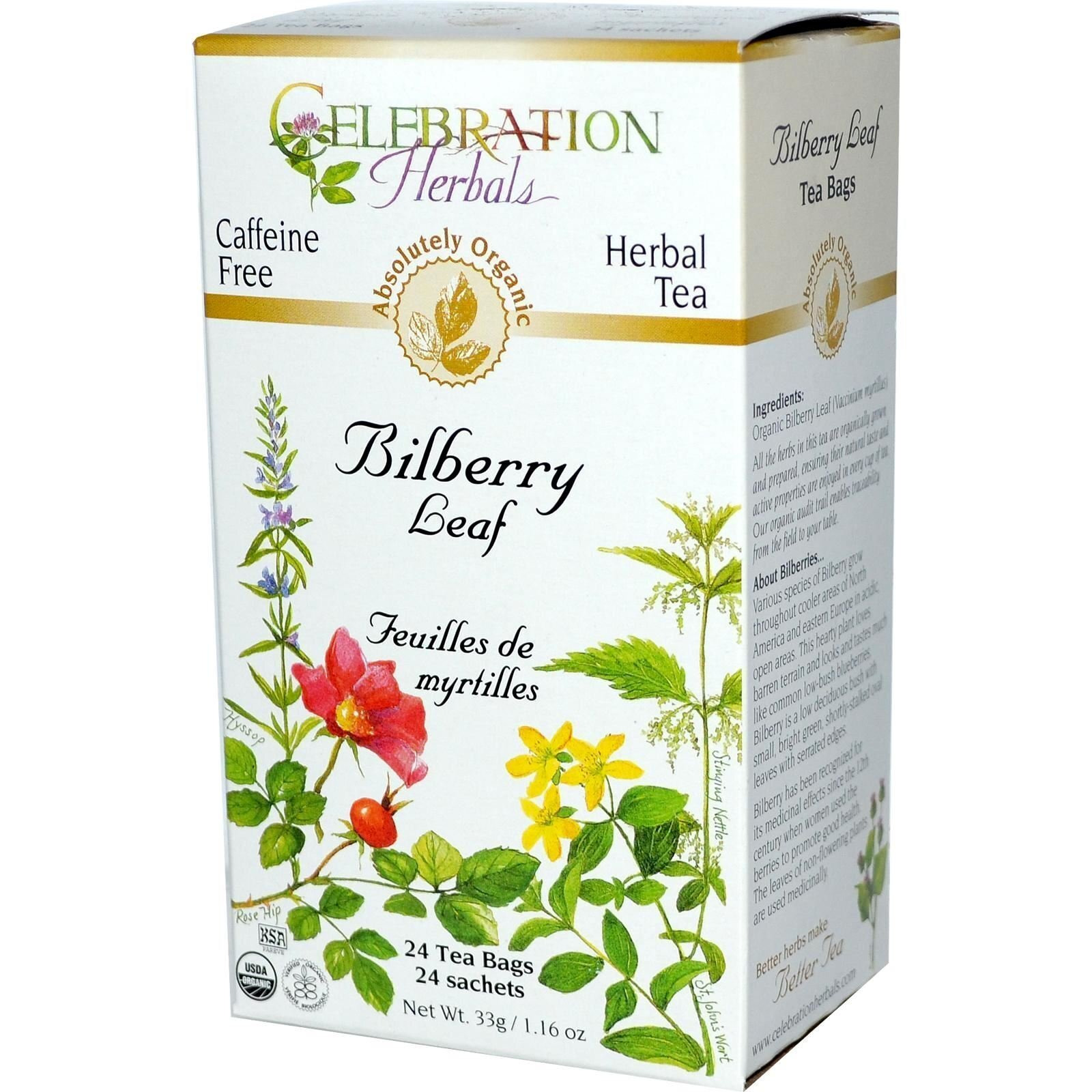 Celebration+Herbals+Teabags+Herbal+Tea+Bilberry+Leaf+Organic%2C+24+Bags
