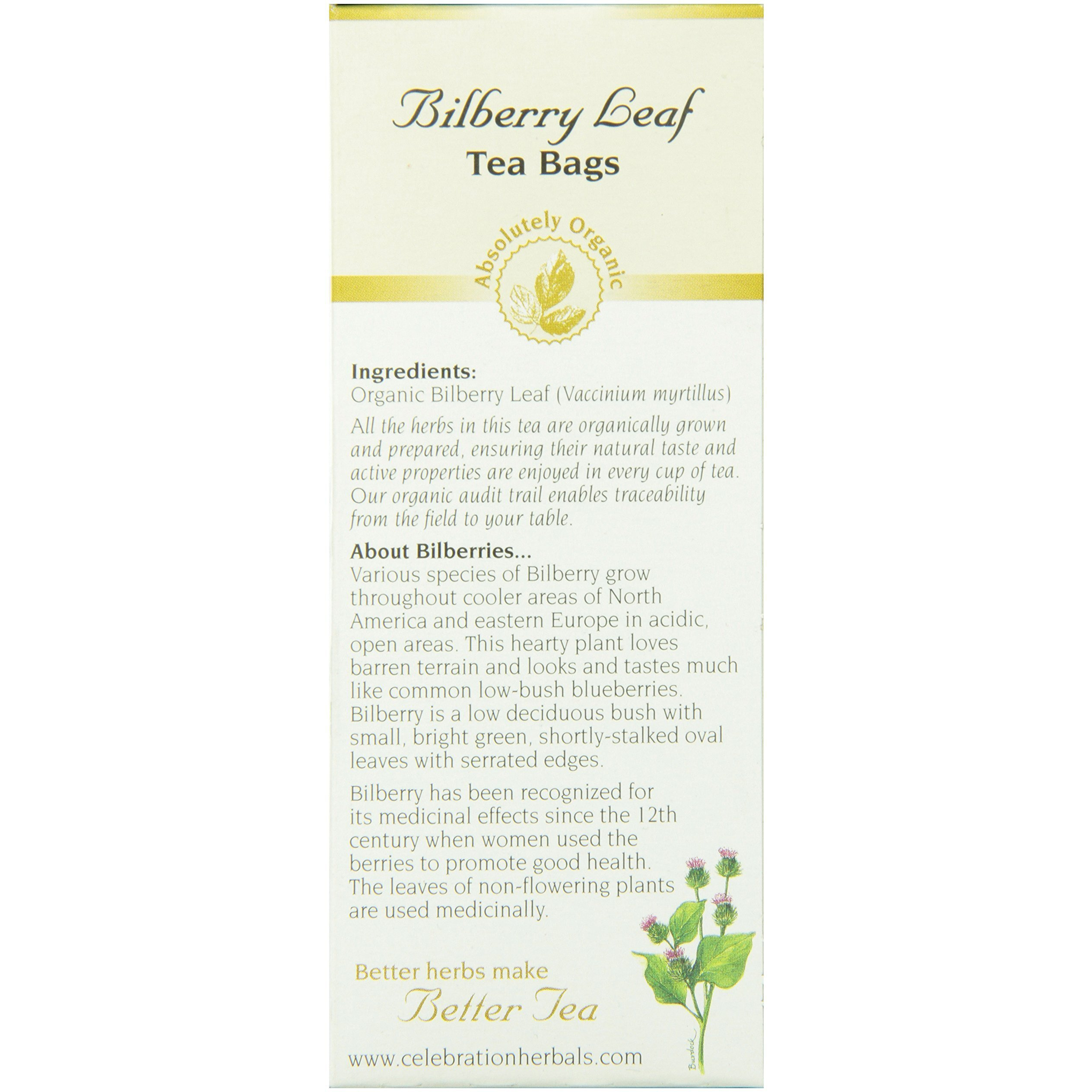 Celebration+Herbals+Teabags+Herbal+Tea+Bilberry+Leaf+Organic%2C+24+Bags