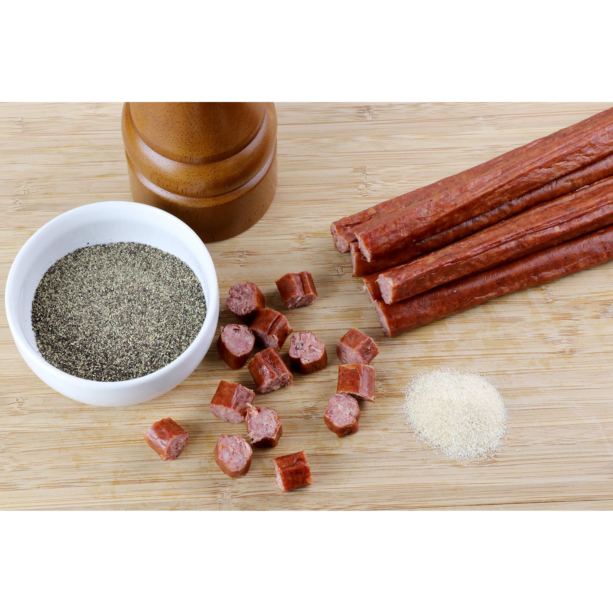 Wenzels Farm Beef Sticks Made In The Usa Snack Sticks  Flavorful, Naturally Smoked  High Protein, Low Carb  No Msg, Fillers, Binders, Artificial Colors  Gluten Free | 32 Sticks (16 Packs Of 2)