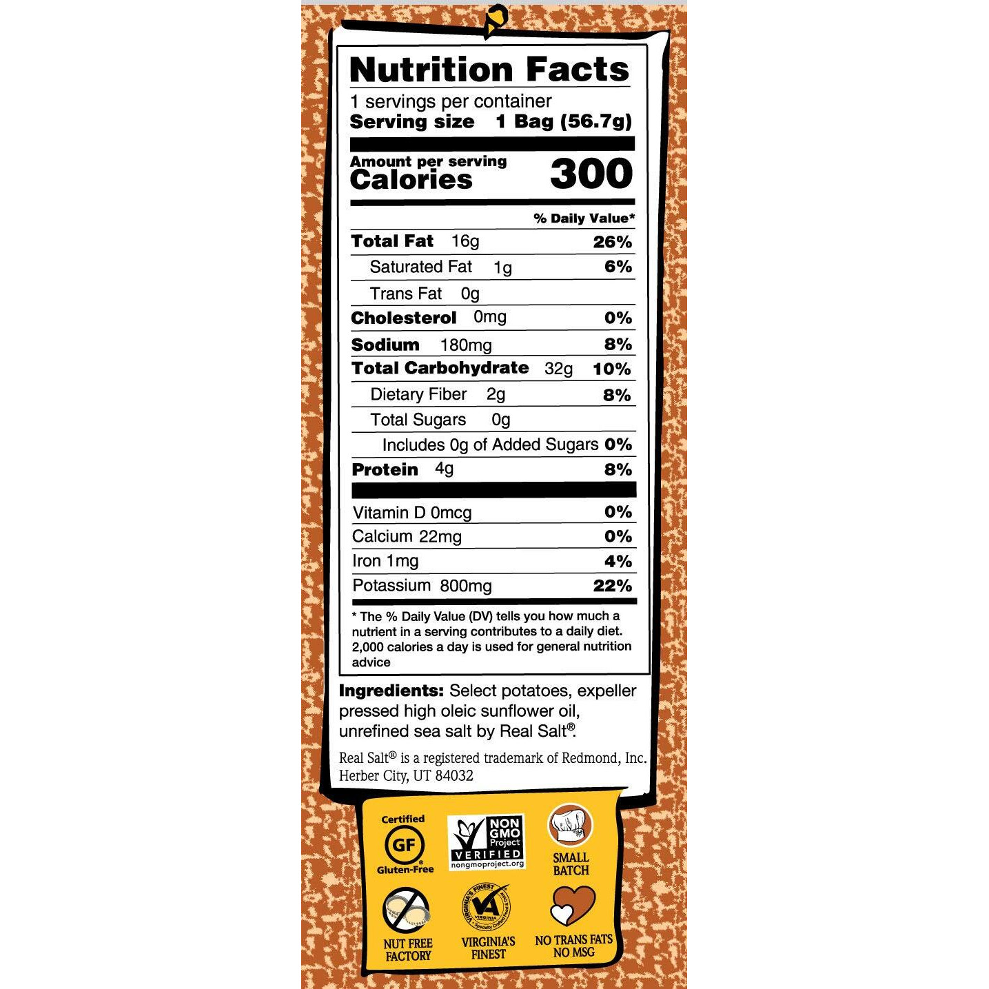 Route 11 Lightly Salted Potato Chips (2Oz (30 Pk))