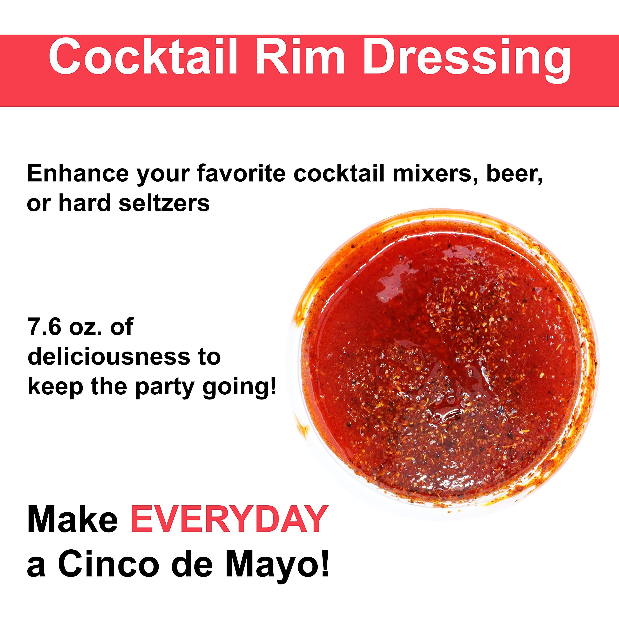 Cinco De Mayo Mango Rim Dip Cocktail Rim Dressing (3 X 7.6 Oz. Containers)