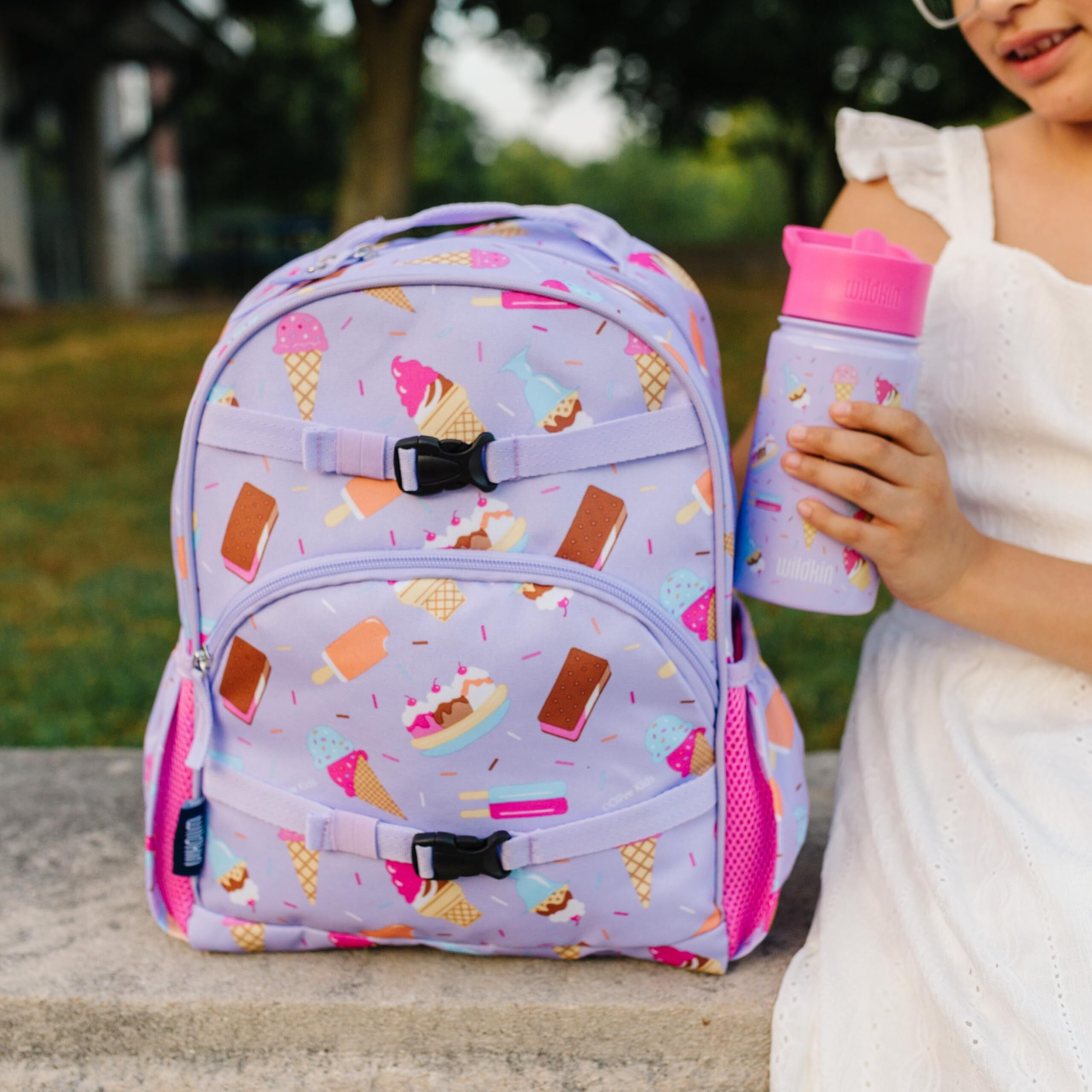 Wildkin Kids 14 Oz Reusable Bpa-Free Stainless Steel Water Bottle With Leak Proof Lid For Boys & Girls, Insulated, Durable, And Easy To Clean Water Bottles For Toddlers - Sweet Dreams