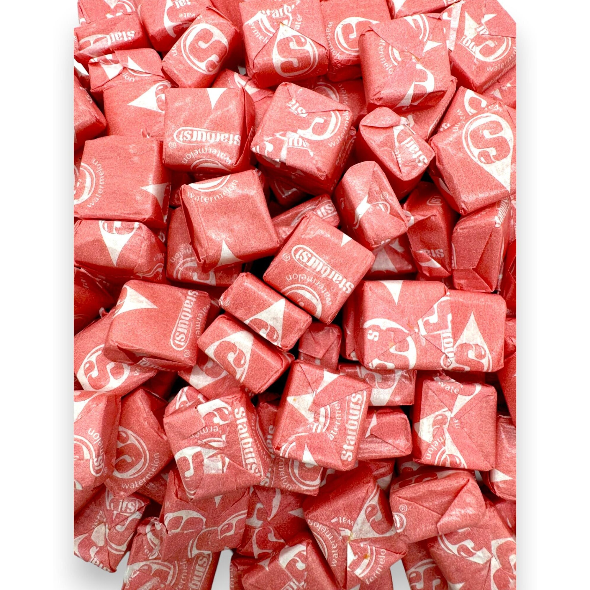 Juicy Watermelon Starburst - 1.5 Lbs Watermelon Flavor Starburst Individually Wrapped Chewy Candy In Bulk Bag - Ideal For Parties, Events, And Candy Buffets - Delicious Watermelon Flavor(24 Oz)