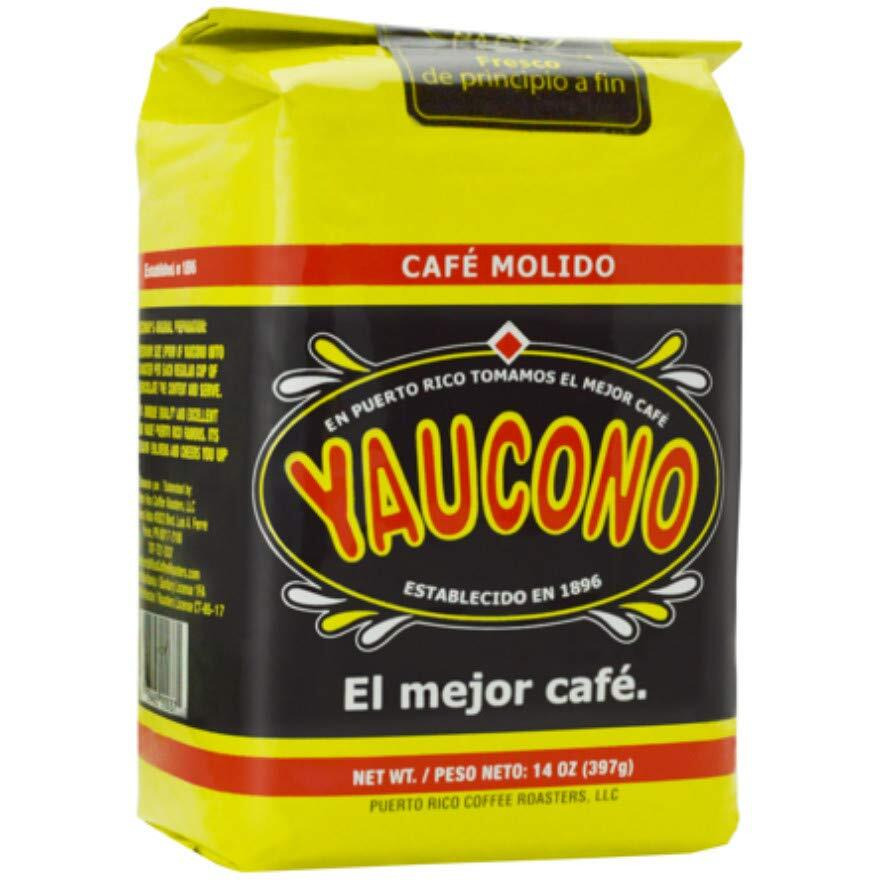 Yaucono Coffee Arabica Medium Roast Ground, Roasted And Bagged In Puerto Rico, 8 Ounce (Pack Of 3)