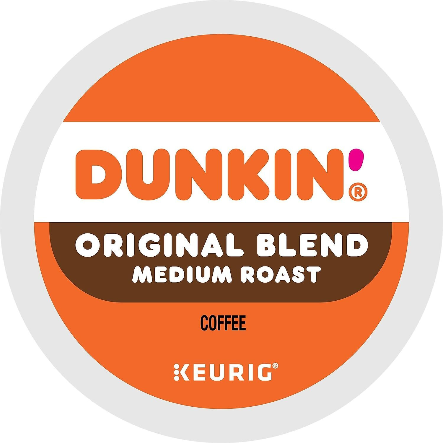 Dunkin' Original Blend Medium Roast Coffee, 22 Keurig K-Cup Pods
