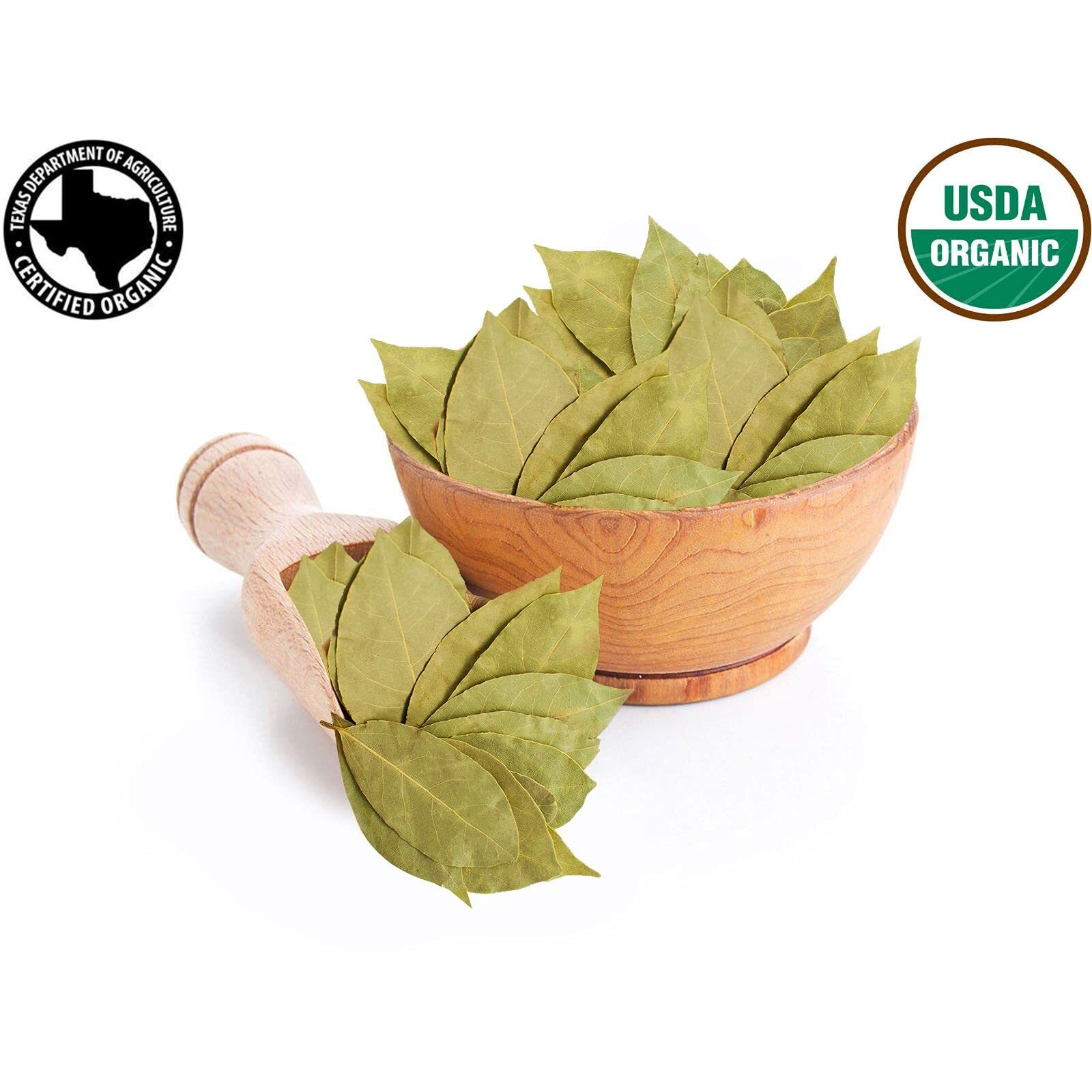 Spicy Organic Bay Leaf (Indian Tej Patta) - 100% Pure Usda Organic - Non-Gmo, Gluten-Free - Comes In A Resealable Pack - Non-Irradiated Naturally Dried Whole Leaves- 114 Servings Per Container, 8 Oz (227 Grams)