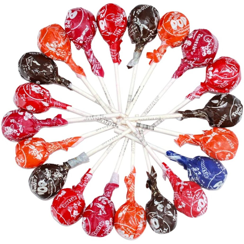 Assorted Assorted Fruit Flavored Tootsie Roll Pops- America's Favorite Lollipop With Chocolately Center- Classic, Bulk Sizes, Variety Pack (3 Pound)
