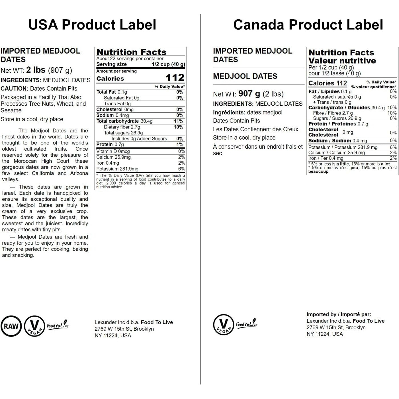 Medjool Dates, 2 Pounds - Non-Gmo Verified, Raw, Vegan, Sirtfood