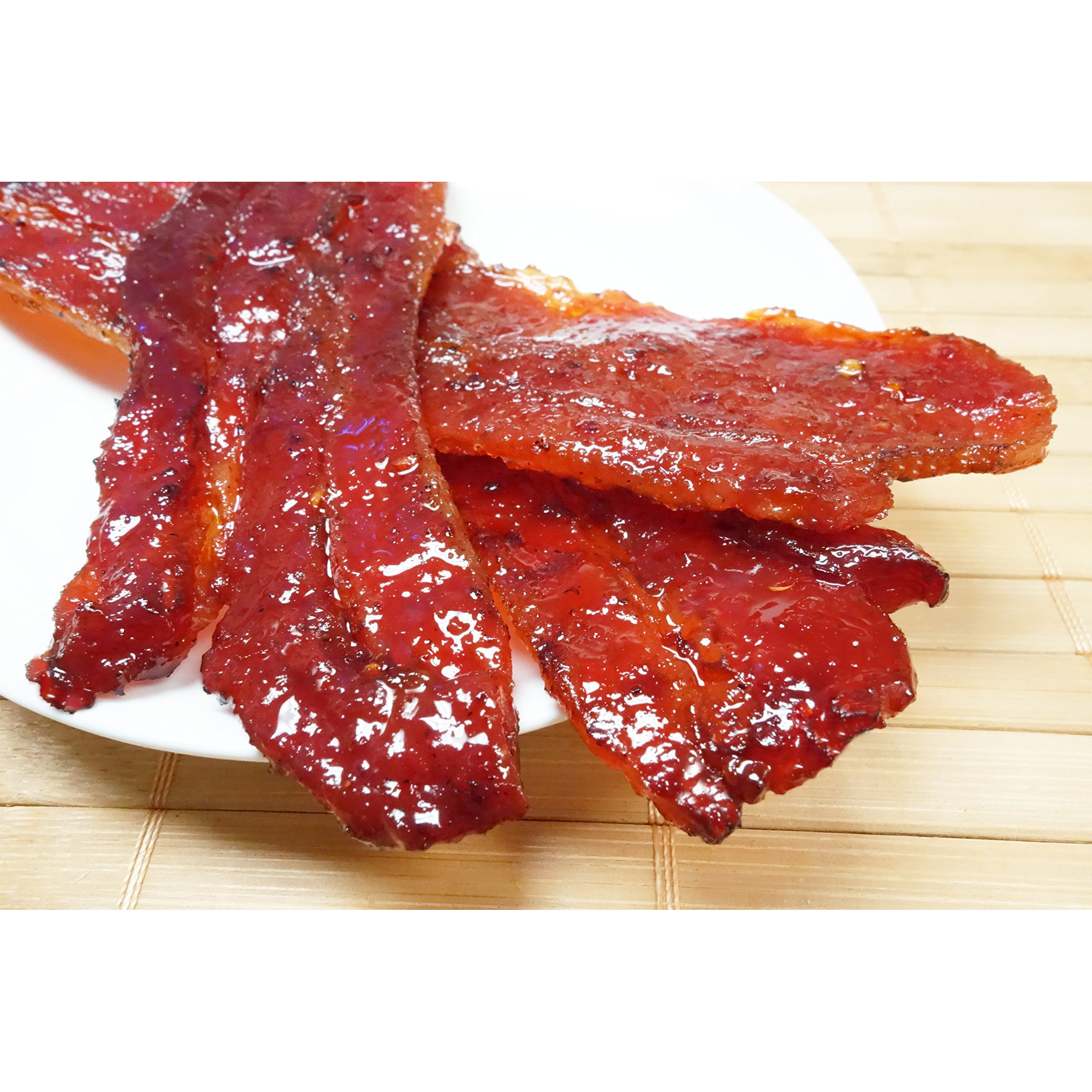 Singapore Street Food, Fire-Grilled Bacon Jerky (Spicy Flavor 12Oz) *Grilled Fresh To Your Order *Shipped The Same Day - L.A. Times "&quotHandmade Gift"" Winner