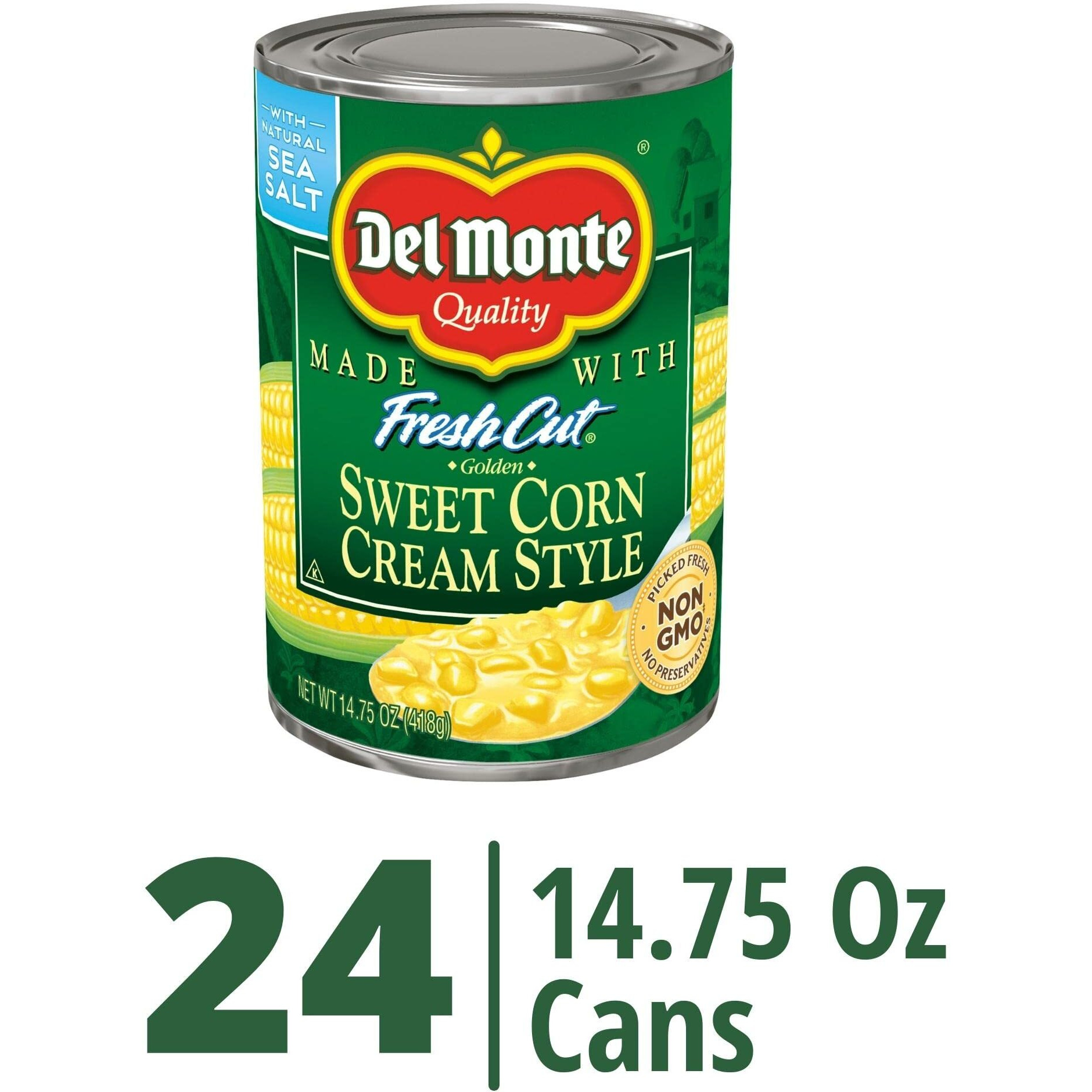 Del Monte Cream Style Corn, 8.25 Ounce (Pack Of 12), Yellow