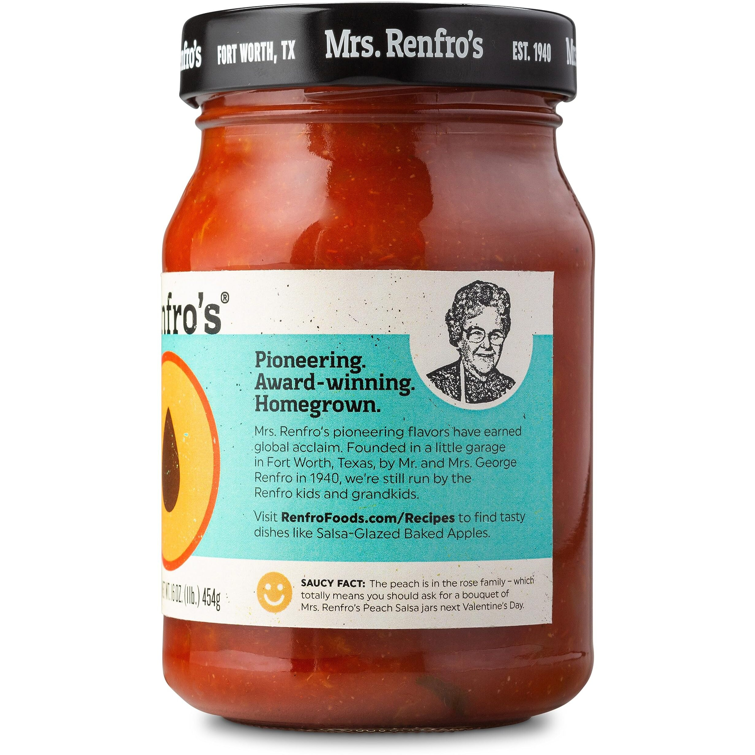 Mrs. Renfros Peach Salsa - Gluten Free (16-Oz. Jars, 4-Pack)