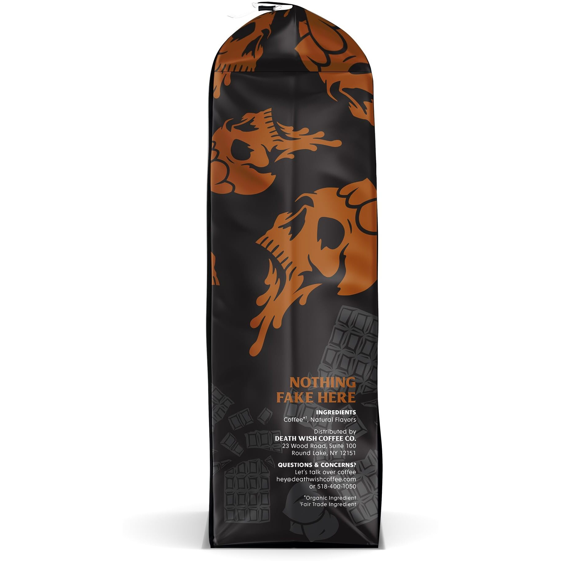 Death Wish Coffee - Chocolate Hazelnut Ground Coffee, Fair Trade (14 Oz)