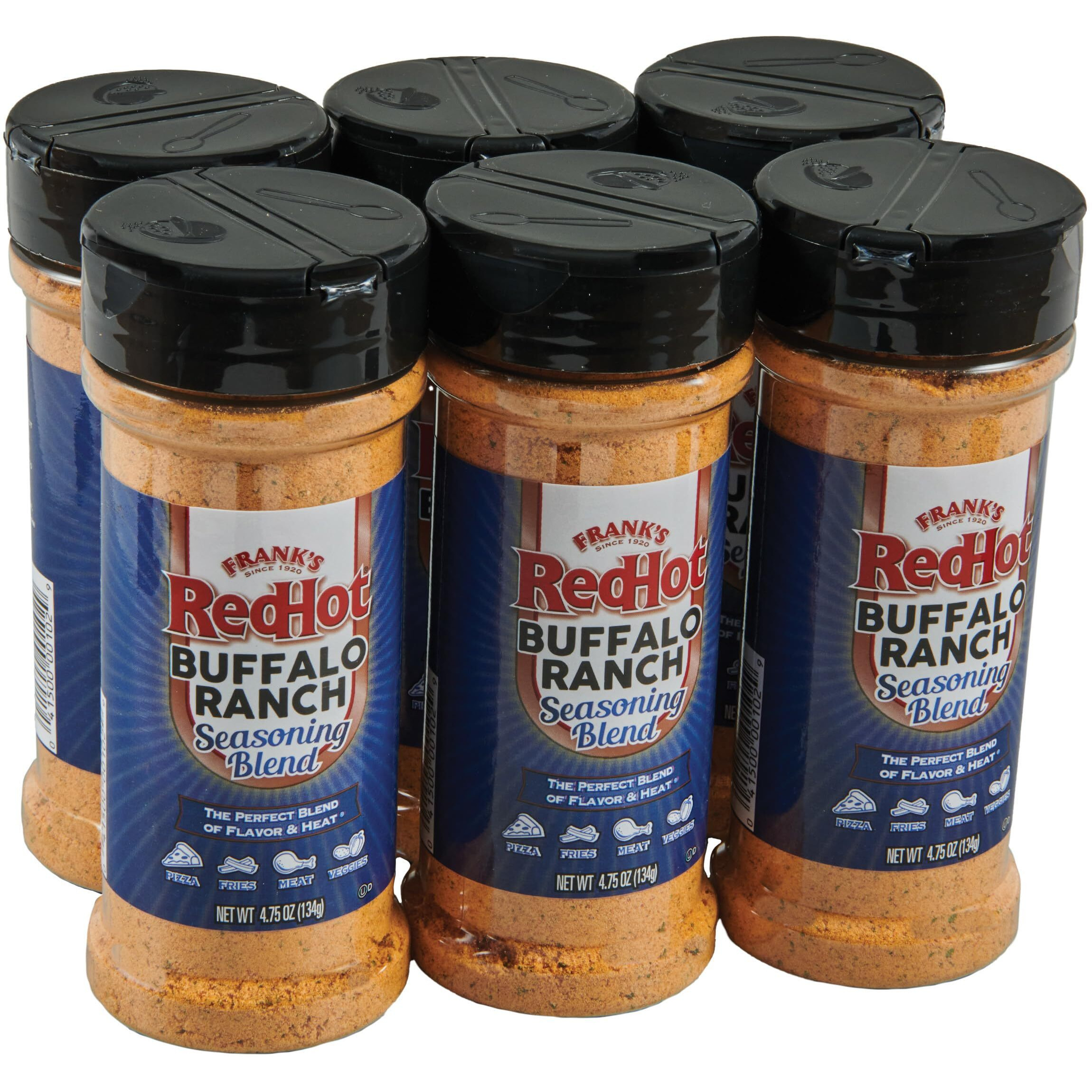 Frank's Redhot Buffalo Ranch Seasoning Blend, 4.75 Oz (Pack Of 6)
