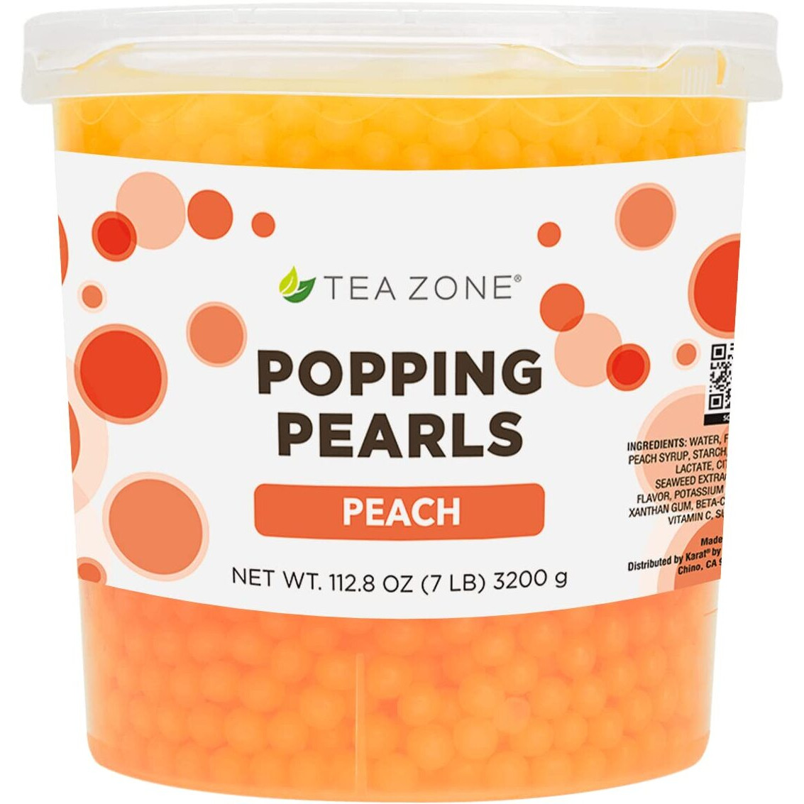 Tea Zone 7 Lbs Peach Popping Pearls