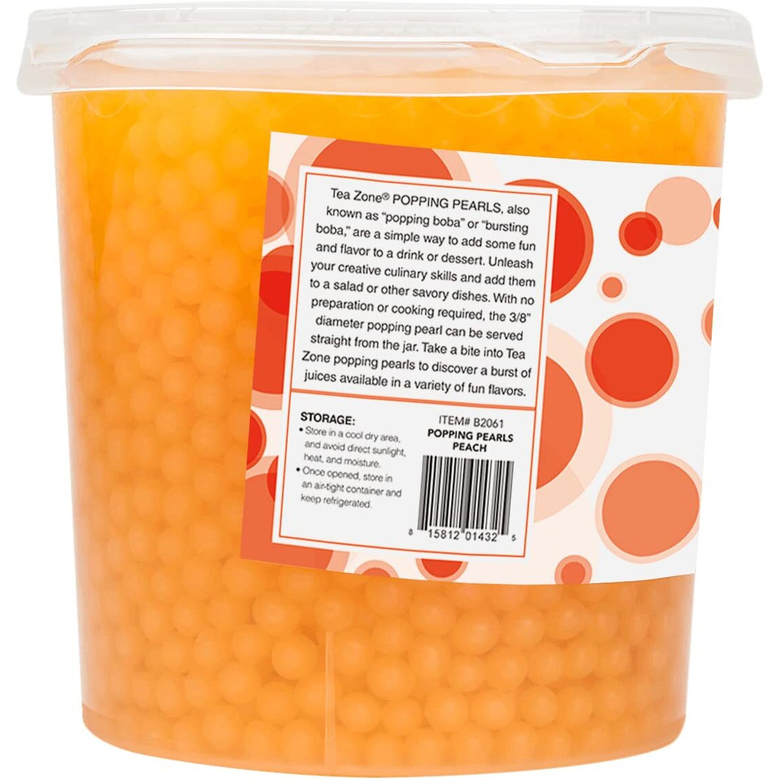 Tea Zone 7 Lbs Peach Popping Pearls