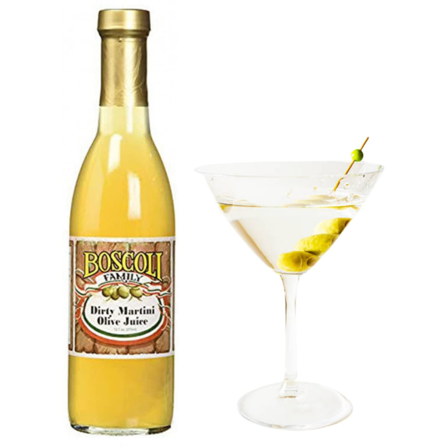 Boscoli Family Dirty Martini Olive Juice, 12.7 Oz.
