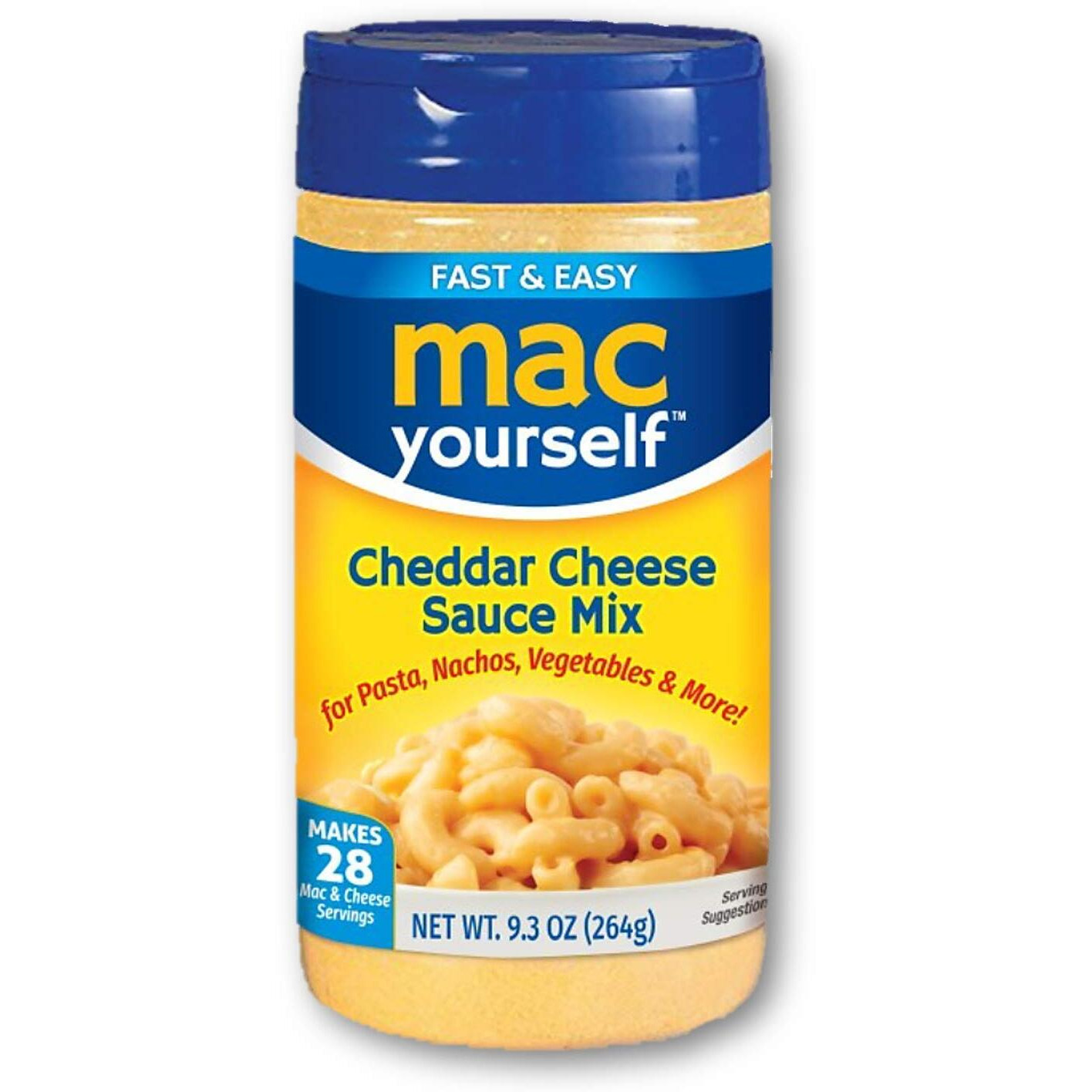 Mac Yourself | Delicious Cheddar Cheese Sauce Mix | Perfect Cheese Powder For Macaroni, Nachos, Veggies And More | 9.3 Oz