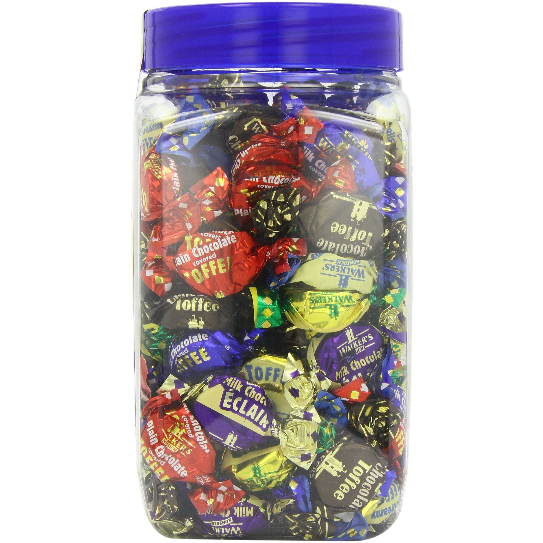 Walkers' Nonsuch Assorted Toffees & Chocolate Eclairs | Contains English Creamy, Milk & Dark Chocolate Covered, Banana Split & Milk Toffees | Traditional British Candy | 44.09 Oz (1.25Kg)
