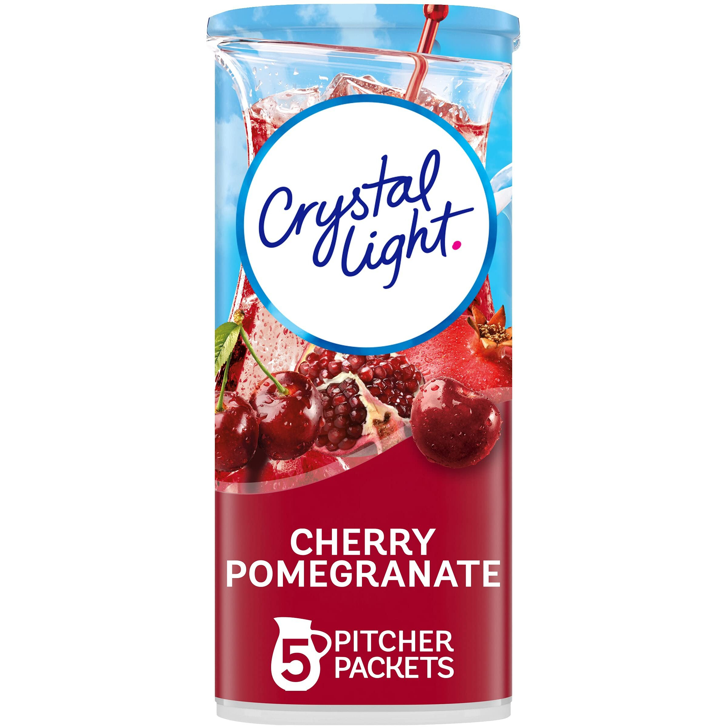 Crystal Light Cherry Pomegranate Drink Mix (20 Pitcher Packets, 4 Packs Of 5)