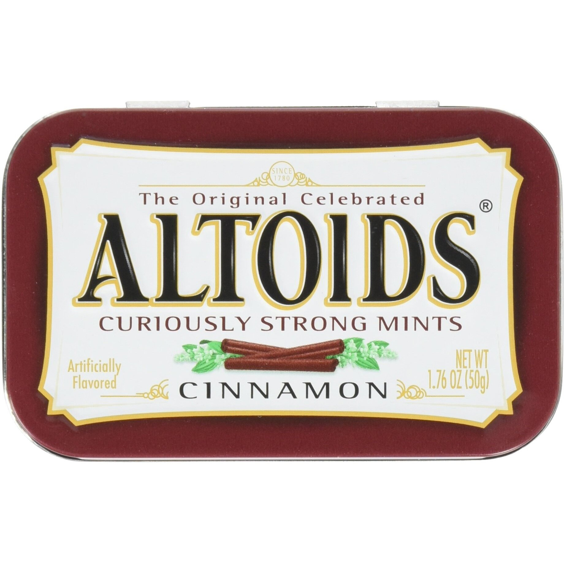 Altoids Curiously Strong Mints, Cinnamon, 1.76Oz Per Tin, 6 Tin Pack
