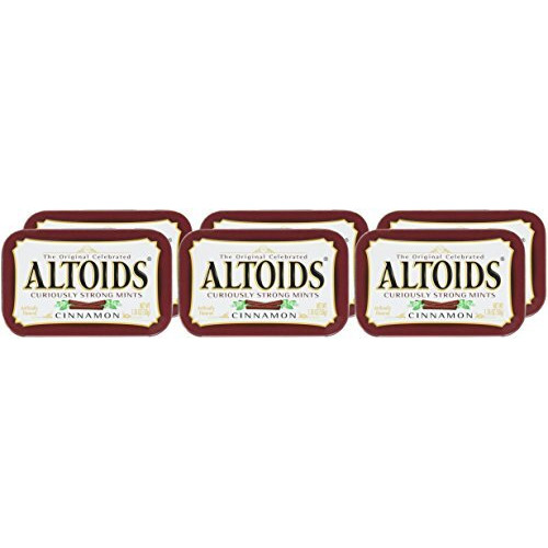 Altoids Curiously Strong Mints, Cinnamon, 1.76Oz Per Tin, 6 Tin Pack