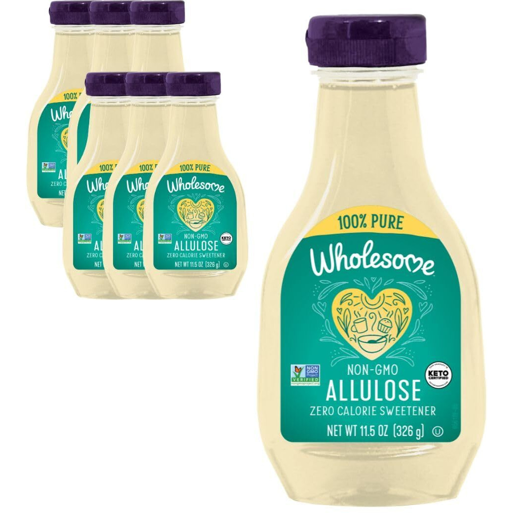 Wholesome Allulose Zero Calorie Liquid Sweetener, Vegan, Keto, Gluten Free & Non-Gmo, 11.5 Oz (Pack Of 6)