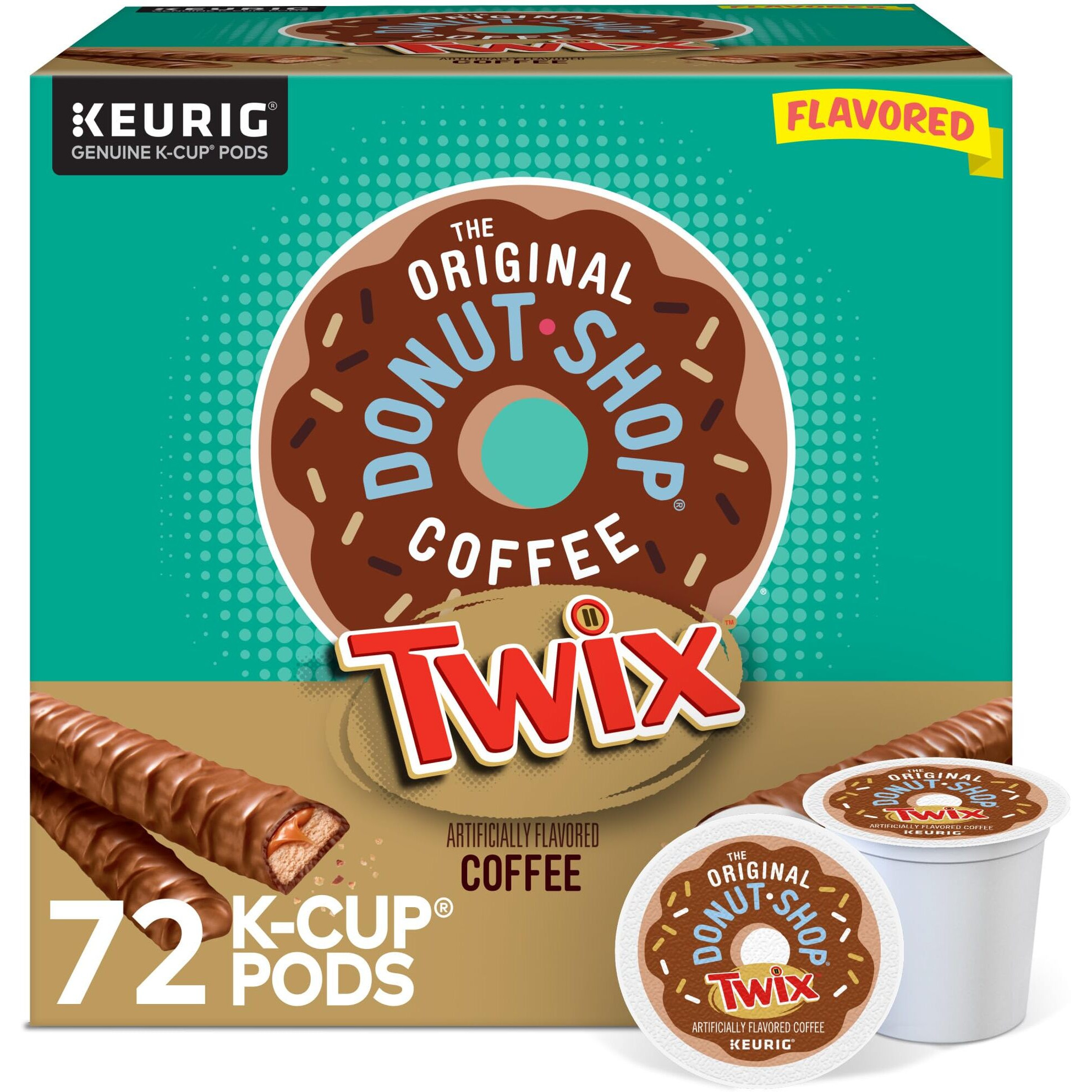 The Original Donut Shop Twix Coffee, Keurig Single Serve K-Cup Pods, 72 Count (6 Packs Of 12)