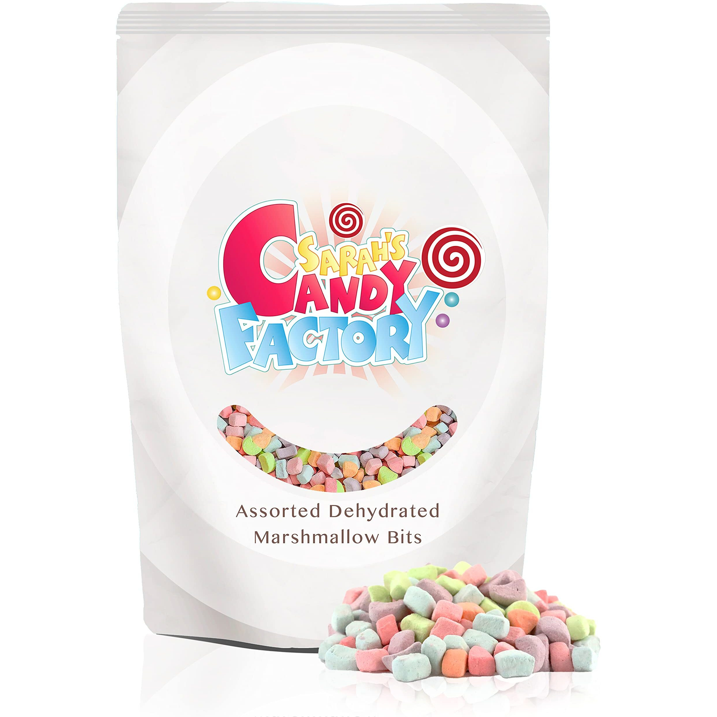 Sarah's Candy Factory, Sarahs Candy Factory Assorted Dehydrated Marshmallow Bits In Resealable Bag, 1Lb