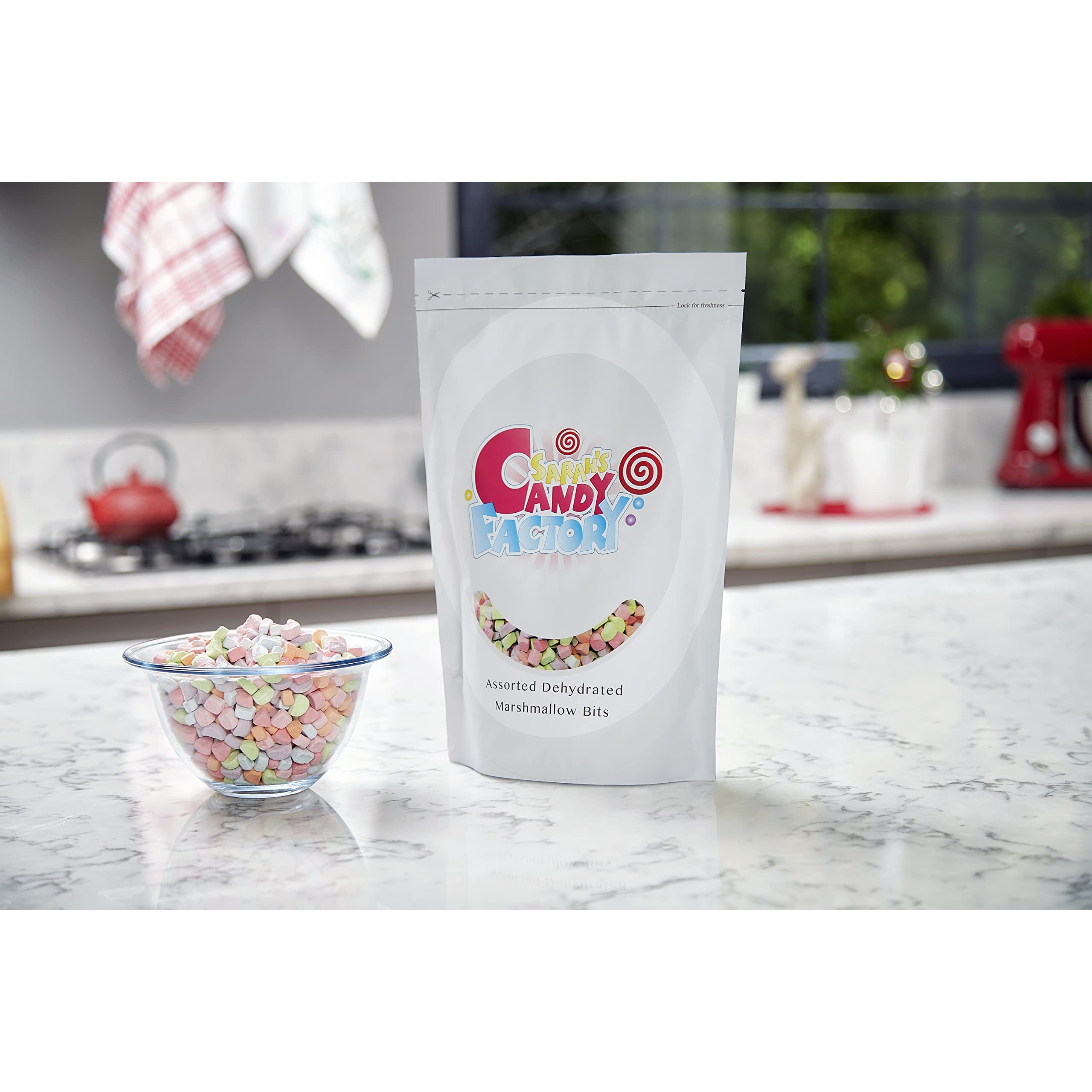 Sarah's Candy Factory, Sarahs Candy Factory Assorted Dehydrated Marshmallow Bits In Resealable Bag, 1Lb