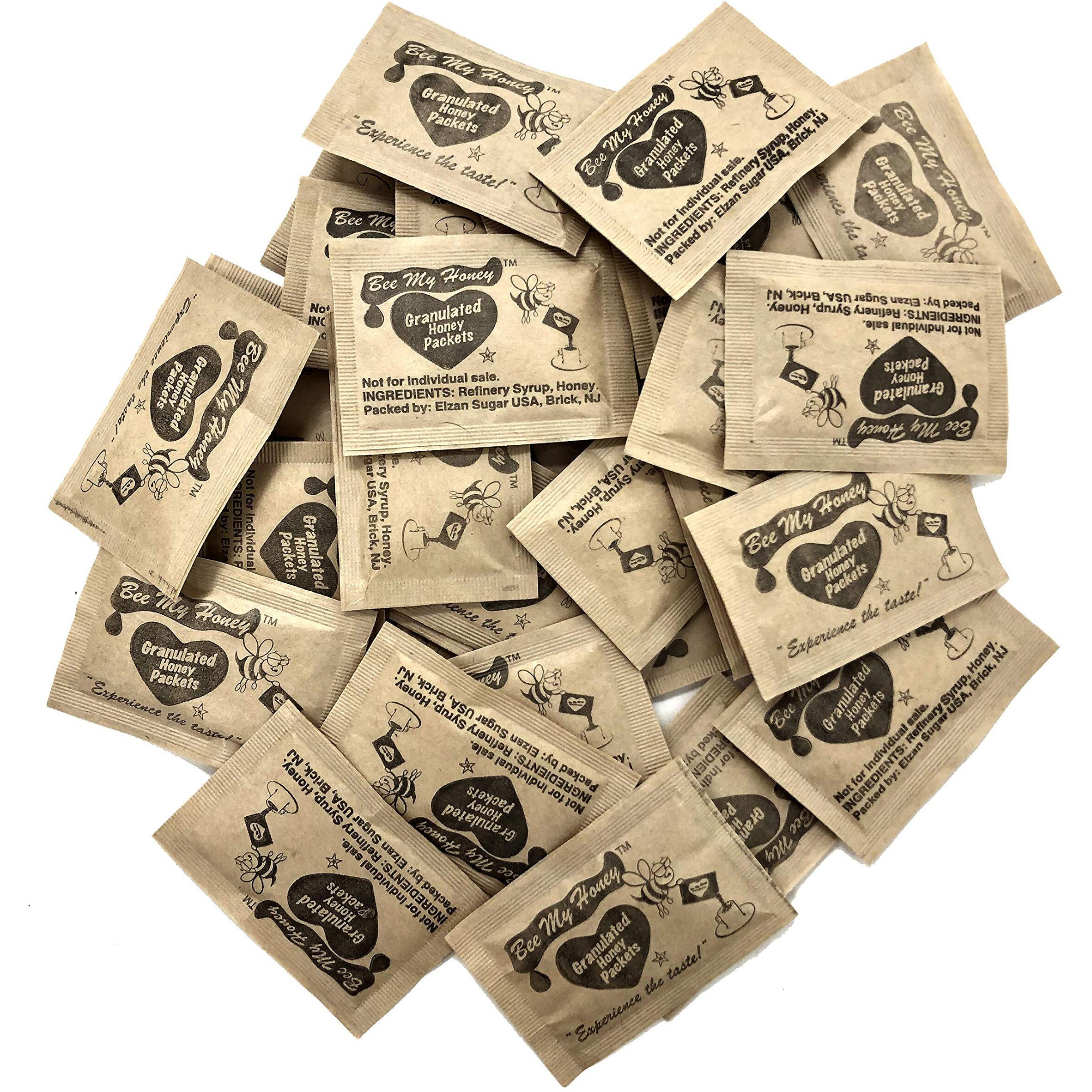 Bee My Honey Pure Granulated Honey Packets Individual Honey Crystal Packets (120)